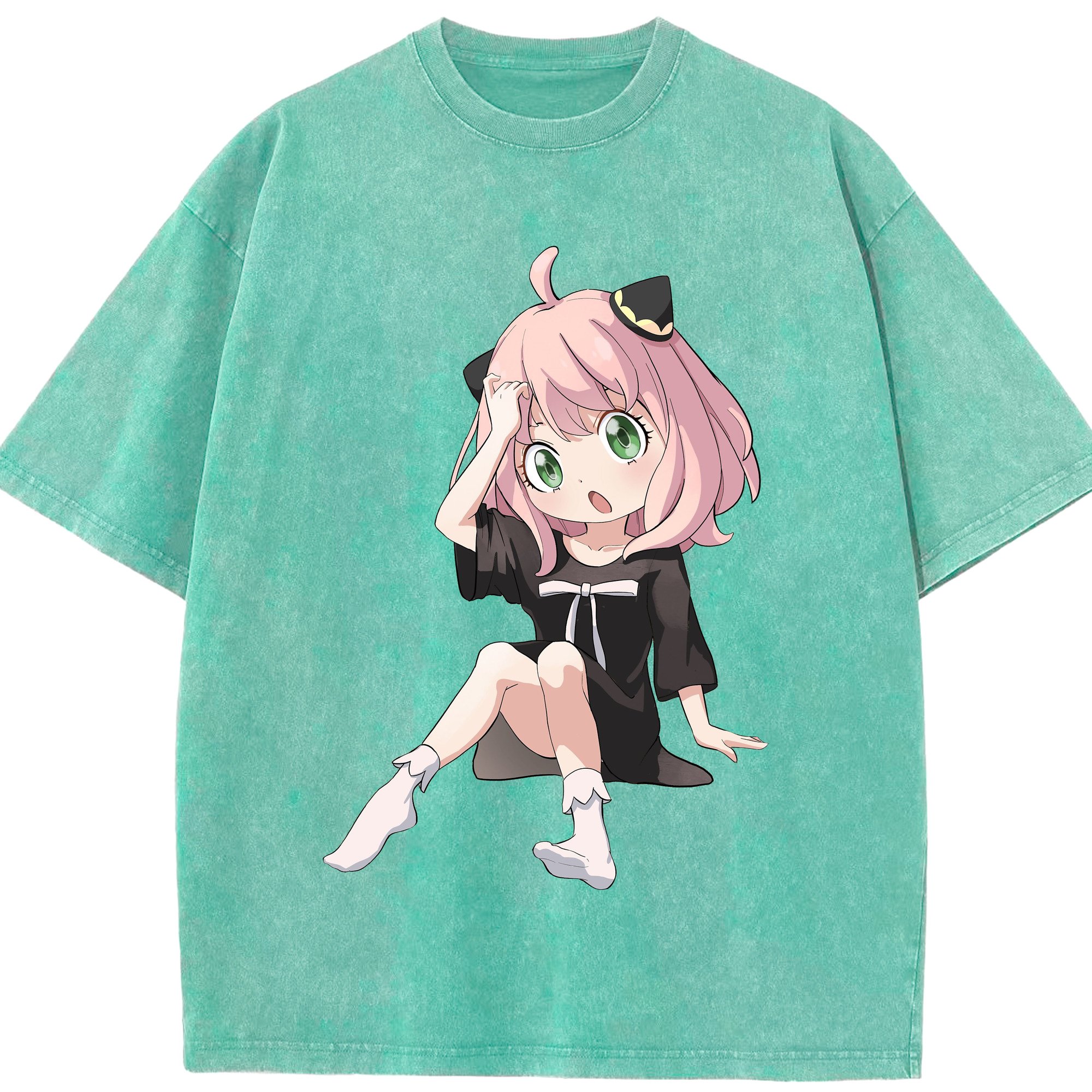 （画像用） SPY×FAMILY间谍家家酒 綿100% ヴィンテージ風 半袖Tシャツ（フロントプリント）